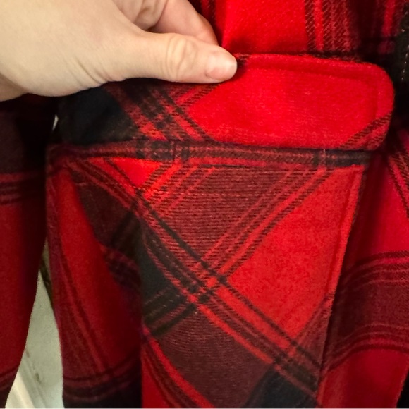Old Navy 3x Red Hooded Plaid Jacket - Picture 9 of 9